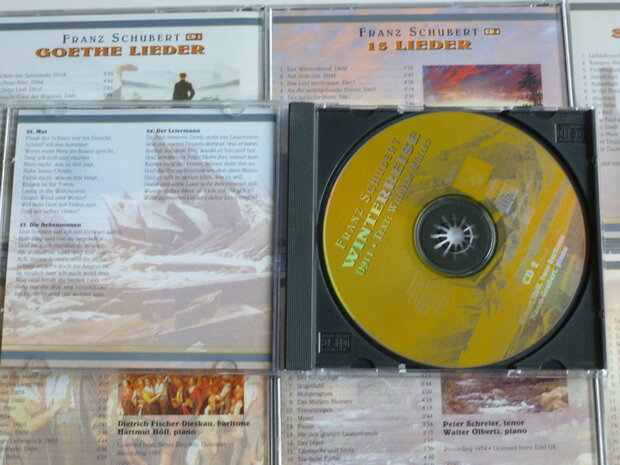 Schubert - Lieder / Arleen Auger, Fischer-Dieskau, Robert Holl, Janowitz, Schreier (7 CD)