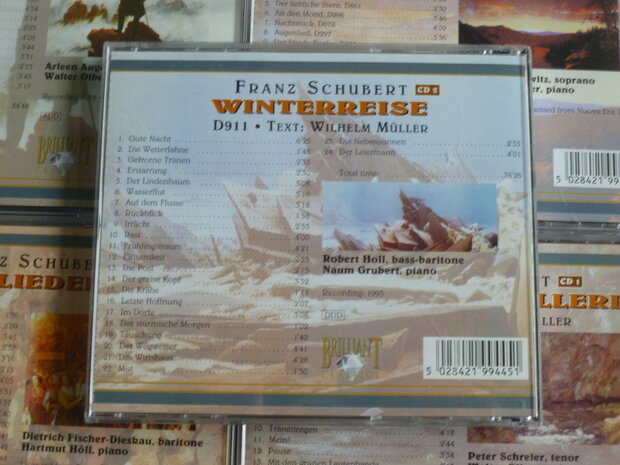 Schubert - Lieder / Arleen Auger, Fischer-Dieskau, Robert Holl, Janowitz, Schreier (7 CD)