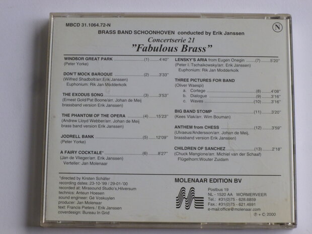 Fabulous Brass - Brass Band Schoonhoven / Erik Janssen