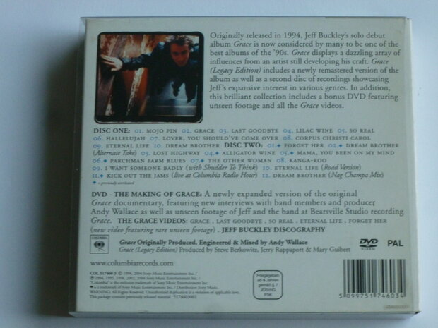 Jeff Buckley - Grace (2CD + DVD) Legacy Edition 