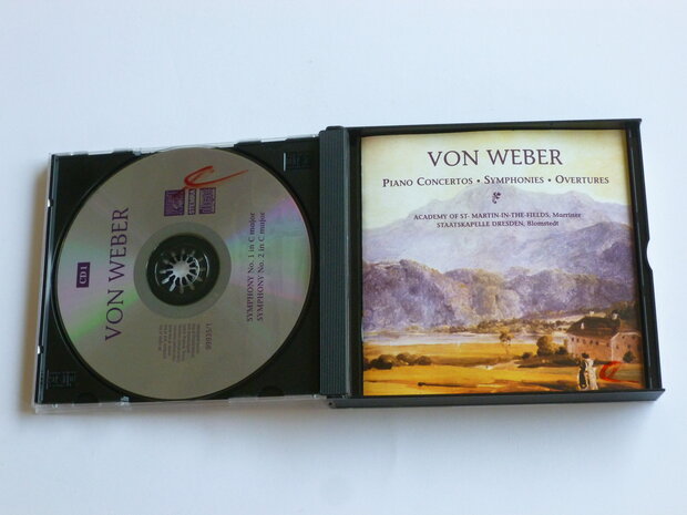 Von Weber - Piano Conc. Symphonies, Overtures / Marriner, Blomstedt (3 CD)