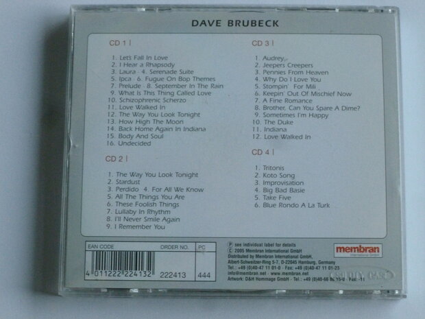 Dave Brubeck - Quadromania jazz edition (4 CD)