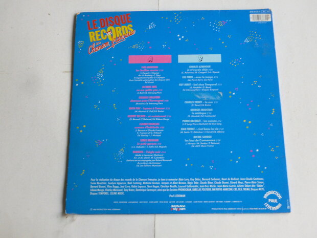 Le Disque des Records de la Chansons Francaise (LP)