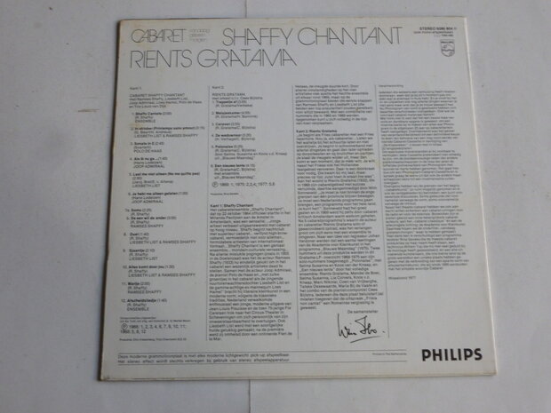 Shaffy Chantant / Rients Gratama - Cabaret 18 (LP)