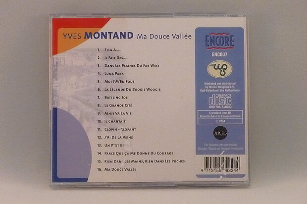 Yves Montand - Ma Douce Vallee