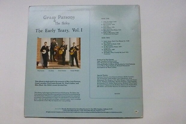 Gram Parsons - The Early Years 1963 - 1965