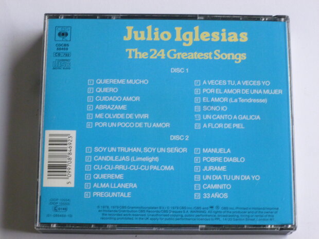 Julio Iglesias - The 24 Greatest Songs (2 CD)