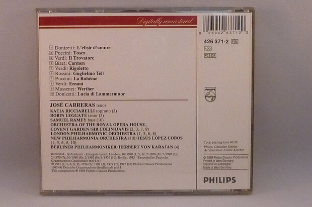 Jose Carreras sings Opera arias