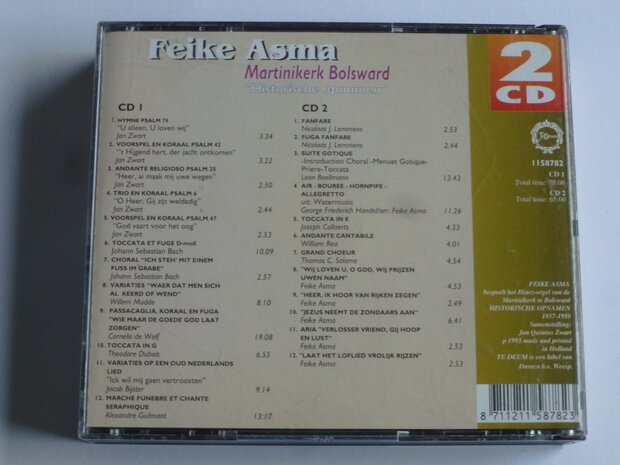 Feike Asma - Martinikerk Bolsward (2 CD)