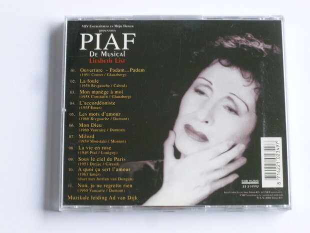 Piaf - De Musical / Liesbeth List gesigneerd