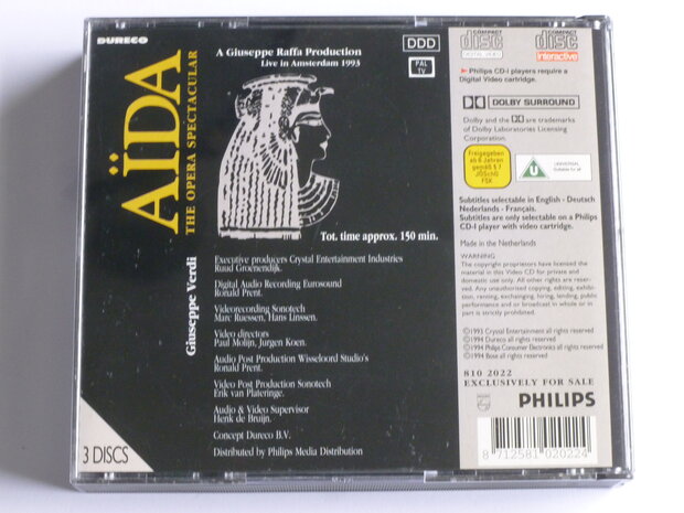 Verdi - Aïda / The Opera Spectacular Live in Amsterdam 1993 (3 videocd)