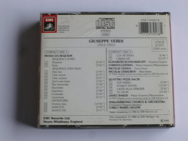 Verdi - Requiem / Schwarzkopf, Ludwig, Giulini (2 CD)