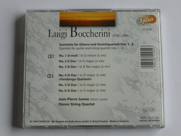 Boccherini - Gitarenquintette 1-6 / Jean-Pierre Jumez, Dimov String (2 CD)