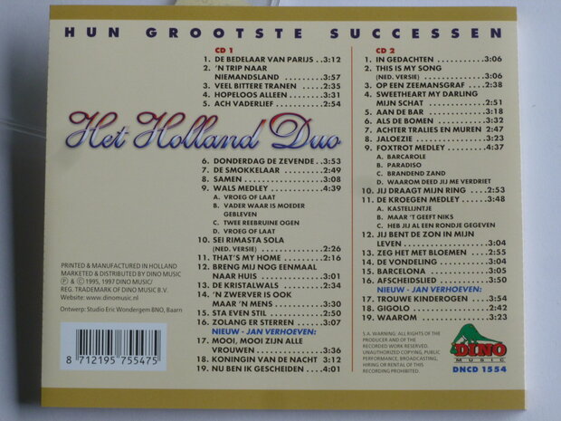 Het Holland Duo - Hun Grootste Successen (2 CD)