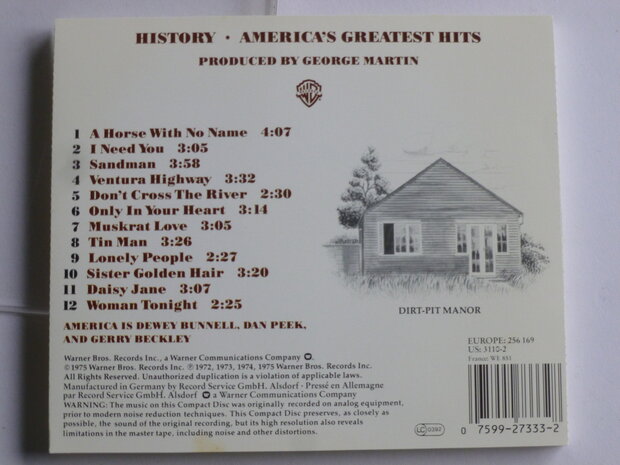 America - Greatest Hits / History