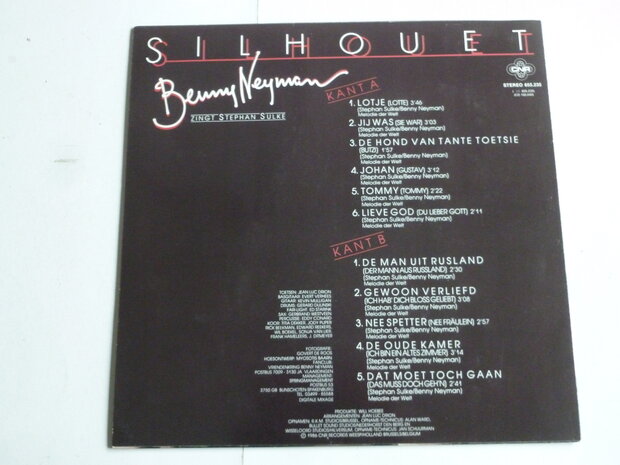 Benny Neyman - Silhouet / zingt Stephan Sulke (LP)