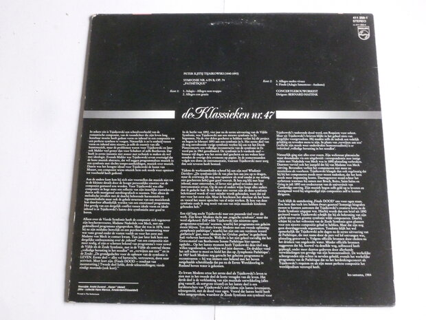 Tsjaikowski - Symphonie 6 / Bernard Haitink (LP)