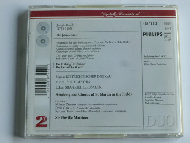 Haydn - Die Jahreszeiten / sir Neville Marriner (2 CD)