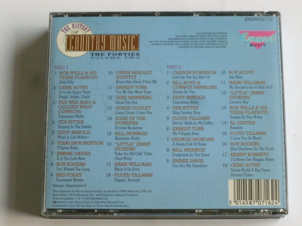 The History of Country Music - The Forties volume two (2 CD)