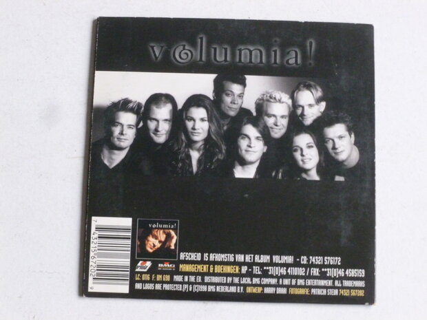 Volumia! - Afscheid (CD Single)