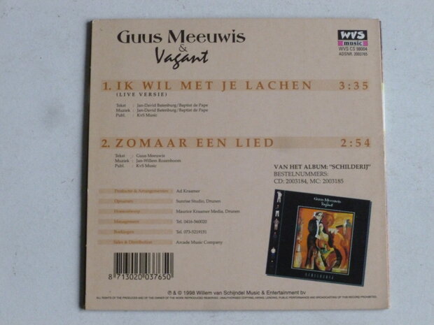 Guus Meeuwis - Ik wil met je lachen (CD Single)