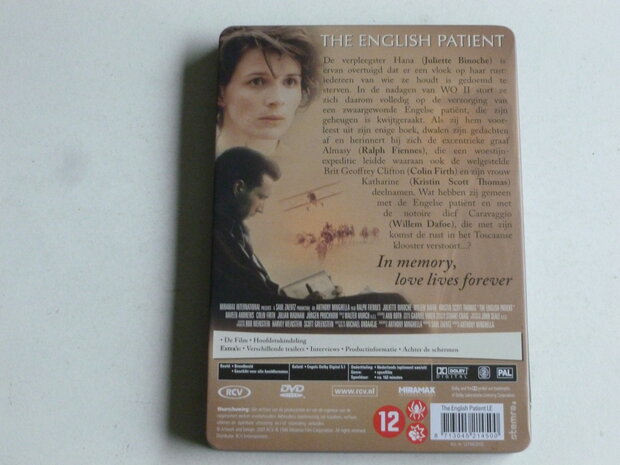 The English Patient - Juliette Binoche (DVD) Metal Box