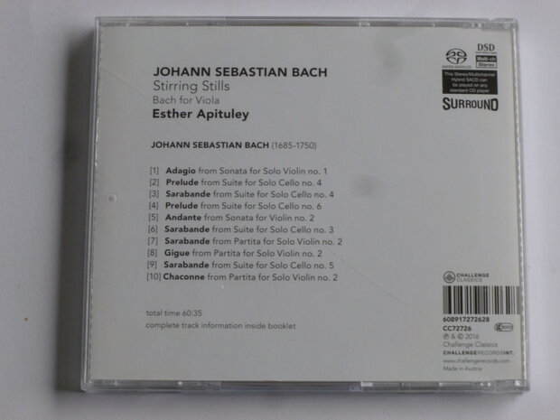 Bach - Stirring Stills / Esther Apituley (SACD)
