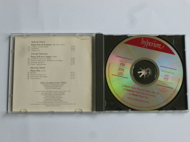 Debussy, Faure, Ravel - Piano Trios / The Florestan Trio (SACD)