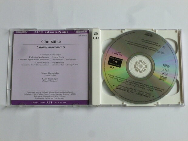 Bach - Johannes Passion / Chorstimme Alt (2 CD)