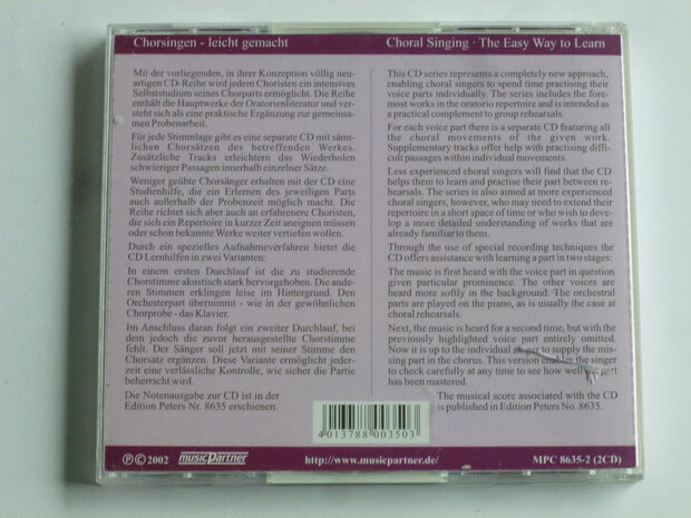 Bach - Johannes Passion / Chorstimme Alt (2 CD)