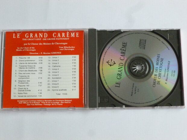 Le Grand Careme - Le Choeur des Moines de Chevetogne