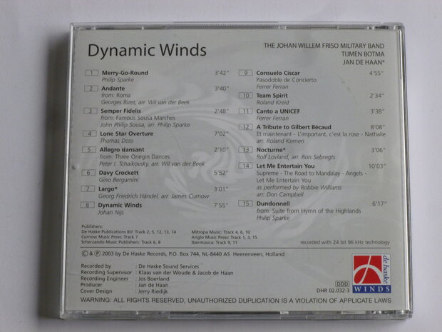 Dynamic Winds - The Johan Willem Friso Military Band