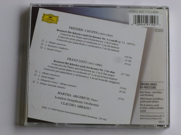 Chopin - Piano Concerto no.1 / Martha Argerich, Claudio Abbado