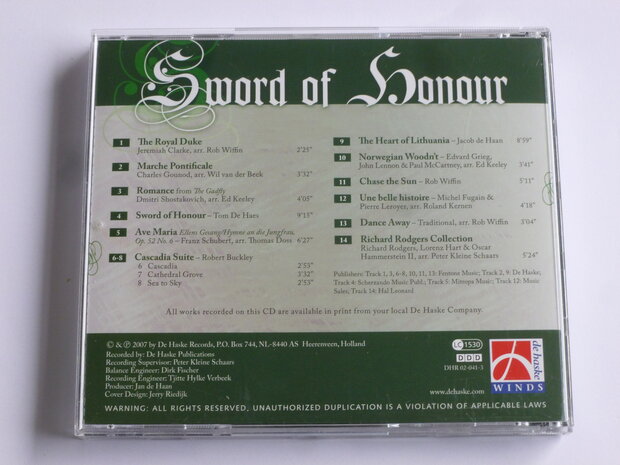 Sword of Honour - The Royal Netherlands Army Band Johan Willem Friso