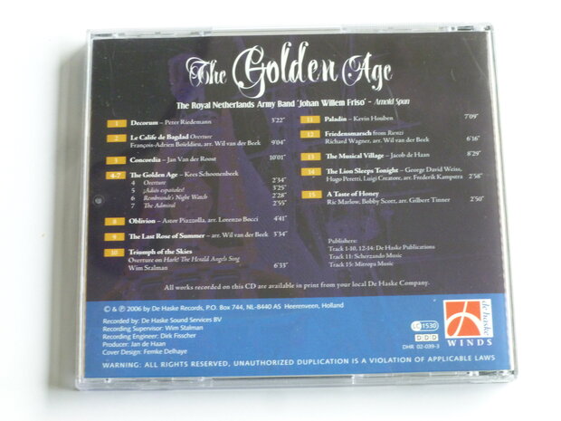 The Golden Age - The Royal Netherlands Army Band Johan Willem Friso 
