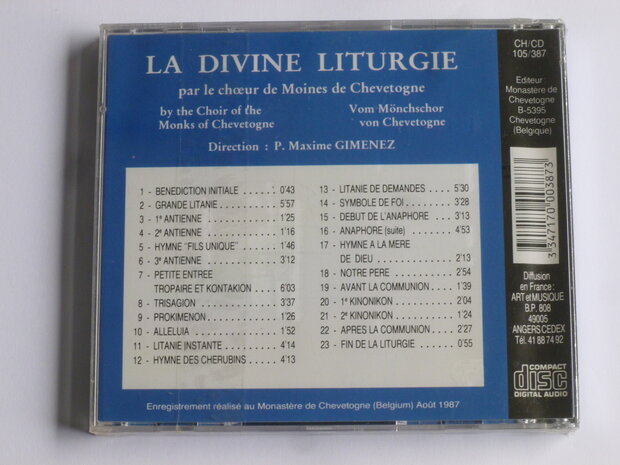 La Divine Liturgie - Le Choeur des moines de chevetogne (Nieuw)