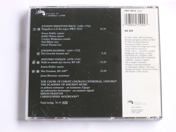 J.S. Bach - Magnificat / Kirkby, Simon Preston