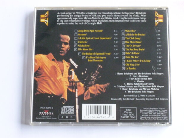 Belafonte Returns to Carnegie Hall (USA)