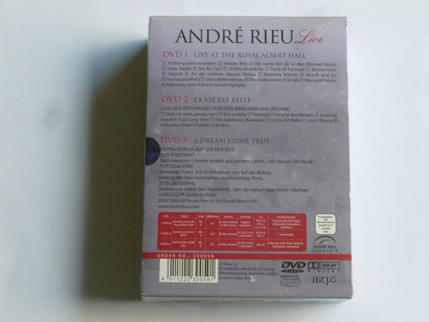 Andre Rieu - Live (3 DVD) Nieuw