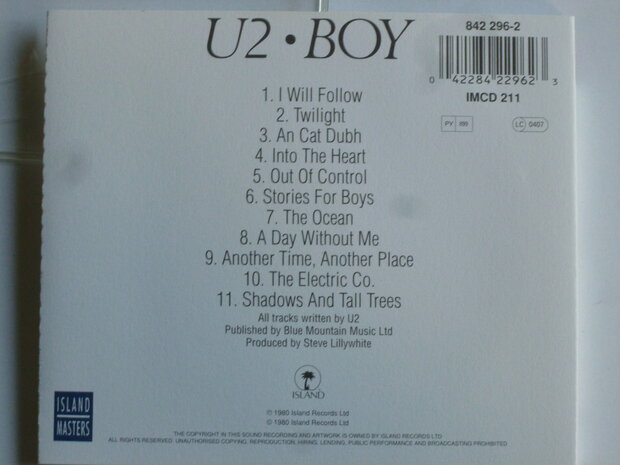 U2 - Boy (imcd211)