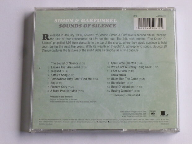 Simon & Garfunkel - Sound of Silence (remastered) bonus tracks
