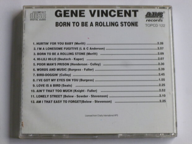 Gene Vincent - Born to be a Rolling Stone (ARC)