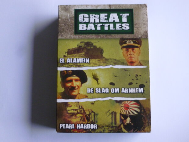Great Battles - El Alamein / De Slag om Arnhem / Pearl Harbor (3 DVD)