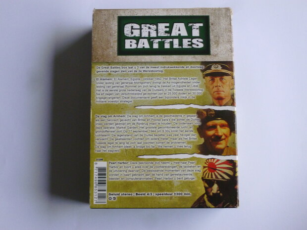 Great Battles - El Alamein / De Slag om Arnhem / Pearl Harbor (3 DVD)