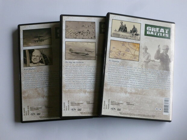 Great Battles - El Alamein / De Slag om Arnhem / Pearl Harbor (3 DVD)