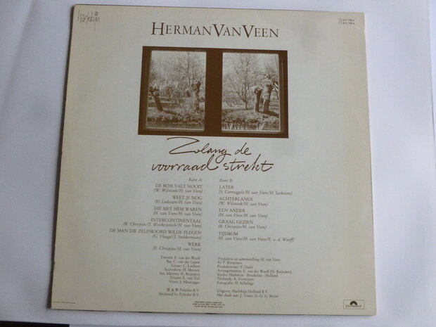 Herman van Veen - Zolang de voorraad strekt (LP) polydor