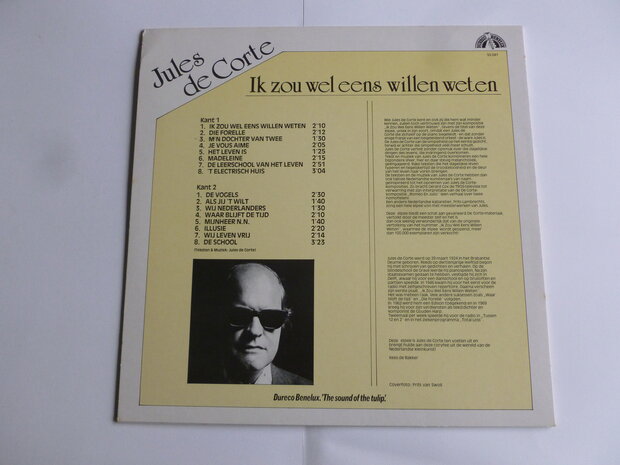 Jules de Corte - Ik zou wel eens willen weten (LP) dureco