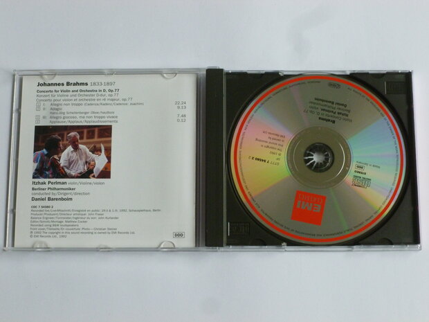 Brahms - Violinkonzert / Itzhak Perlman, Daniel Barenboim