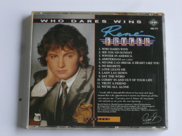 Rene Froger - Who dares wins (limited edition)