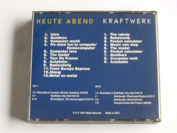 Kraftwerk - Heute Abend (2 CD)